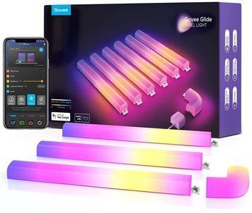 Набір настінних світильників Govee H6062 Glide Wall Light, 6+1, RGBIC, WI-FI/Bluetooth, білий B6062301 фото
