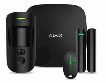 Комплект охоронної сигналізації Ajax HDR StarterKit Cam, hub 2, motioncam HDR, doorprotect, spacecontrol, jeweller, бездротовий, чорний 000052842 фото