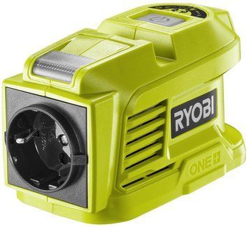 Інвертор напруги акумуляторний Ryobi ONE+ RY18BI150A-0 18В 150/300Вт розетка 1х220В рознім 2хUSB 0.3кг без АКБ та ЗП 5133004895 фото