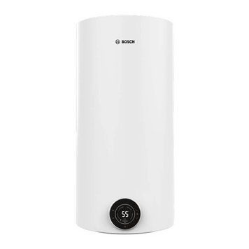 Водонагрівач електр. BOSCH круглий Tronic 4000T, 100л, 2кВт, сухий тен, вертикальний монтаж, електр. кер-ння, B, білий 7736507578 фото