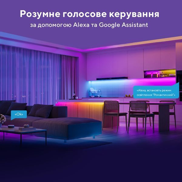 Стрічка світлодіодна розумна Govee H618С LED Strip Ligh, 10м, RGBIC, WI-FI/Bluetooth, білий H618C3D1 фото