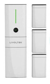 Комплект резервного живлення Livoltek, Інвертор 5кВт + Накопичувач 20 кВт/г LVT-HPR5000-4LVT-BLF51-5 фото