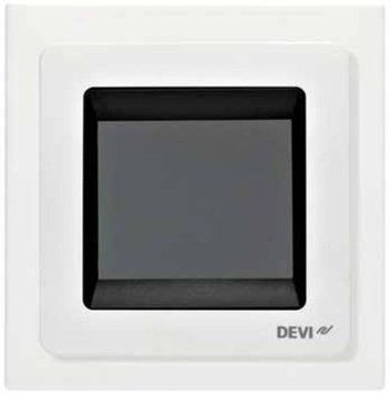 Терморегулятор Devi Devireg Touch +5...45 град. сенсорний вбудований дротовий датчик 16A 230В білий 140F1064 фото