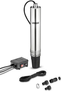 Насос свердловинний Karcher ВР 4 Deep Well, 700 Вт, 4600 л/г, 43 м, 4.3 бар, 12 м, 105 мм, 35 град.C, G1, 7.14 кг 1.645-421.0 фото