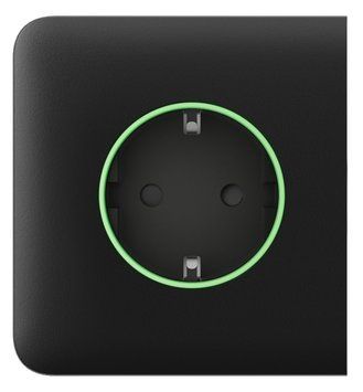 Бічна панель для вбудованої розетки Ajax SideCover for Outlet smart, Jeweler, бездротова, чорний 000038780 фото