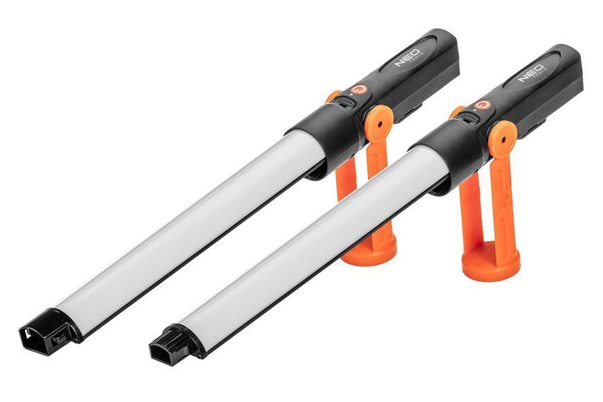Ліхтар інспекційний акумуляторний Neo Tools, 2х2200мА&bull;год, 2х350лм, 2х45Вт, 6 магнітів у підставці 99-047 фото