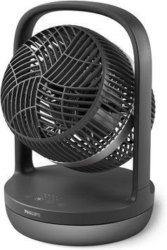 Вентилятор Philips настільний Series 3000, 22см, 27Вт, таймер, поворот 180, чорний CX3050/01 фото