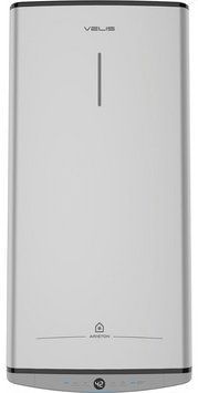 Водонагреватель электр. Ariston плоский слим VELIS TECH 100 EU, 100л, 2*1,5кВт, ун. монтаж, электр. упр-ние, B, Италия, Серый 3100919 фото