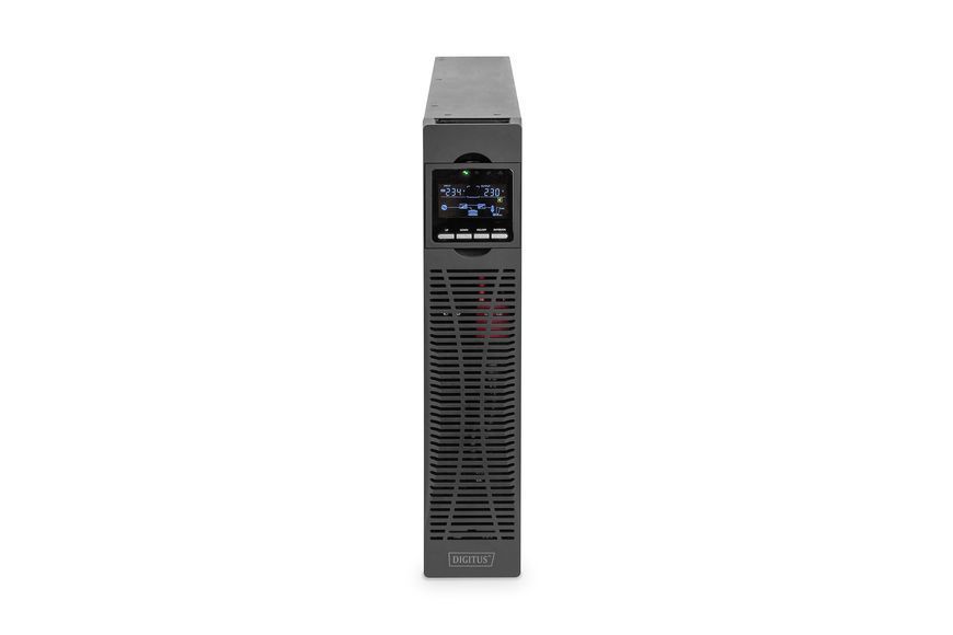Источник бесперебойного питания DIGITUS OnLine, 3000VA/3000W, LCD, 8xC13+1xC19, RJ45, RS232, USB, Rack/Tower DN-170096 фото