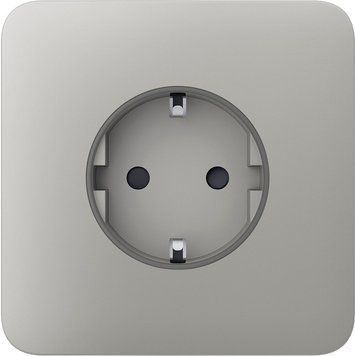 Передня панель для вбудованої розетки Ajax SoloCover for Outlet Basic, oyster 000046682 фото