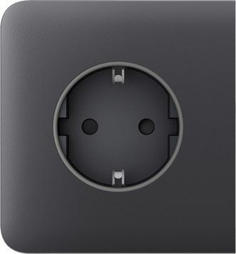 Бічна панель для вбудованої розетки Ajax SideCover for Outlet Basic, graphite 000046686 фото