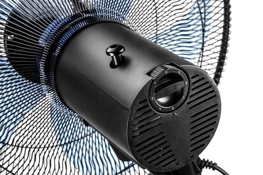 Вентилятор підлоговий Neo Tools NT01 професійний, 40см, 50Вт, опора кругла, двигун мідь 100%, чорний 90-001 фото