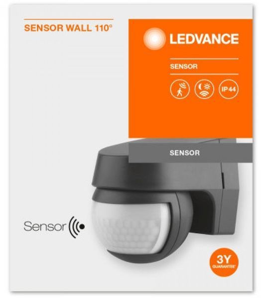 Датчик руху LEDVANCE SENSOR WALL IP44 чорний 4058075244757 фото