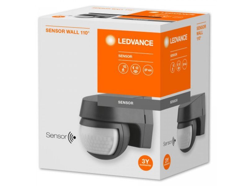 Датчик руху LEDVANCE SENSOR WALL IP44 чорний 4058075244757 фото