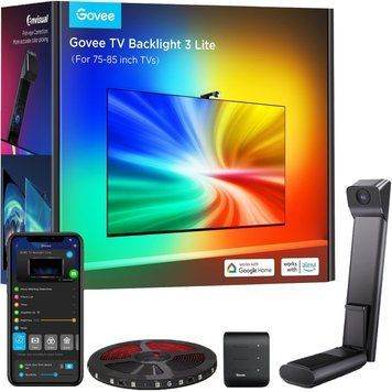 Набор адаптивного подсвечивания Govee H6099 Backlight 3 Lite 75-85ʼ, RGBIC, WI-FI/Bluetooth, черный H60993D2 фото