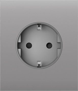 Центральна панель для вбудованої розетки Ajax CenterCover for Outlet Basic, fog 000046695 фото