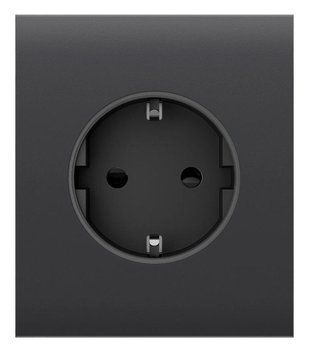 Центральна панель для вбудованої розетки Ajax CenterCover for Outlet Basic, graphite 000046696 фото