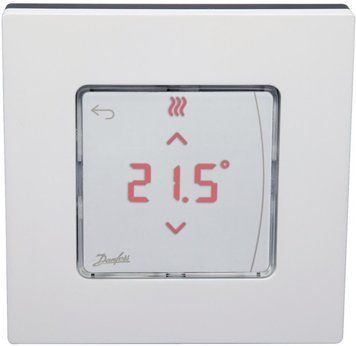 Терморегулятор Danfoss Icon2 RT, Display, +5...35 град.C, програмований, дротовий, вбудований, 24В, білий 088U2125 фото