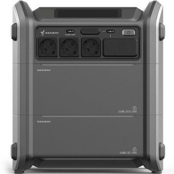 Портативна електростанція Segway CUBE 2000, 2584 Вт заг (R-Drive 4400 Вт), 2048 Вт/год, IPX3, BT, розширення ємності, швидка зарядка AA.13.04.02.0007 фото