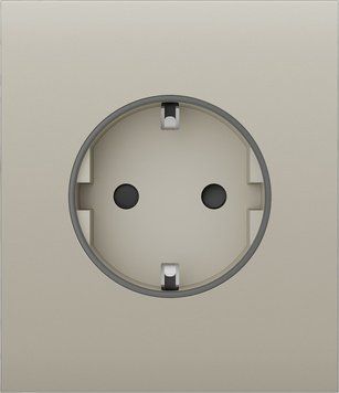 Центральна панель для вбудованої розетки Ajax CenterCover for Outlet Basic, ivory 000046700 фото