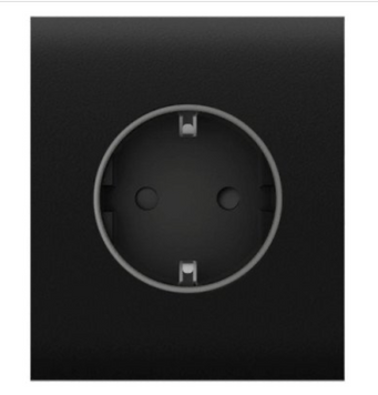 Центральная панель для встроенной розетки Ajax CenterCover for Outlet Basic, black 950000 фото