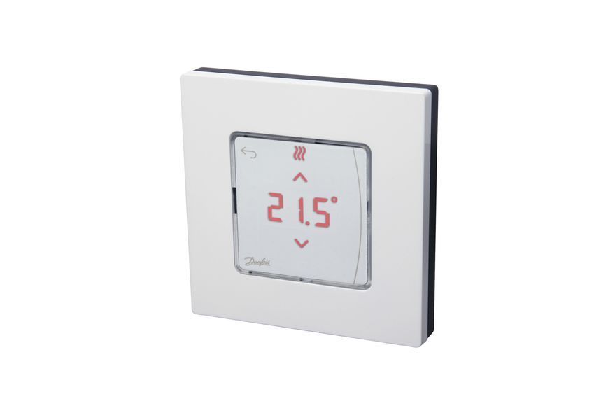 Терморегулятор Danfoss Icon2 RT, Display, +5...35 град.C, програмований, дротовий, накладний, 24В, білий 088U2128 фото