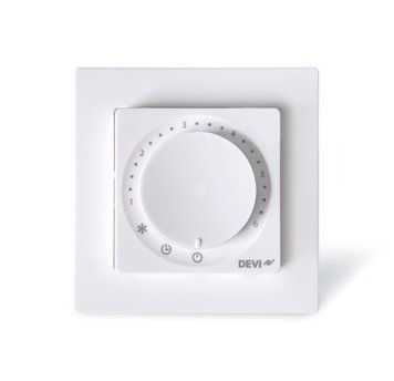 Терморегулятор Devi Devireg Basic +4...45 град. механічний програмований Bluetooth вбудований 16A 230В білий 140F1160 фото