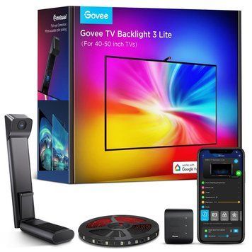 Набор адаптивной подсветки Govee H6097 Backlight 3 Lite 40-50ʼ, RGBICW, WI-FI/Bluetooth, чорний H60973D1 фото