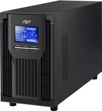 Джерело безперебійного живлення FSP Champ 2K, 2000VA/1800W, LCD, USB, 3xSchuko PPF16A1900 фото