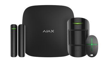 Комплект охоронної сигналізації Ajax StarterKit 2, hub2, motionprotect, doorprotect, spacecontrol, jeweller, бездротовий, чорний 000023479 фото