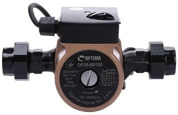 Насос циркуляційний Optima OP25-60-180, G 1 1/4", 10 бар, 180мм, 110Вт, 230В 8158 фото