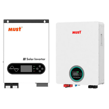 Комплект живлення Must PV18-6048 Eco + АКБ Must LP16-48100 48V 100 Ah 56789876543 фото