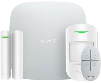 Комплект охоронної сигналізації Ajax StarterKit 2, hub2, motionprotect, doorprotect, spacecontrol, jeweller, бездротовий, білий 000023480 фото