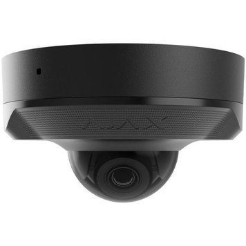 IP-Камера дротова Ajax DomeCam Mini, 8мп, 4мм, Poe, True WDR, IP 65, ІЧ 30м, аудіо, кут огляду 75 град.до 85 град., міні купольна, чорна 000039330 фото
