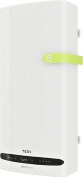 Водонагрівач електр. TESY Bellislimo Cloud плаский GCR 1002722 E31 ECW Wi-Fi, 100л, 2,2кВт, ун. монтаж, електр. кер-ння, B, білий 304654 фото