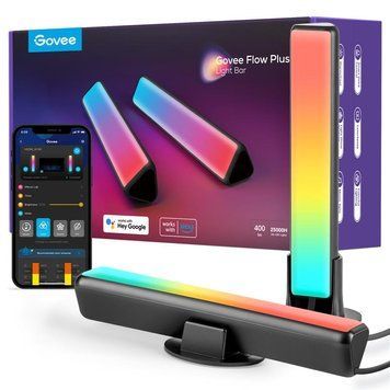 Набір підсвічування Govee H6056 Flow Plus Light Bars, RGBICWW, WI-FI/Bluetooth, чорний H60563D1 фото